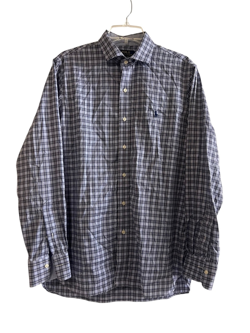 Polo Ralph Lauren Easy Care Stretch Plaid Button-Down Shirt M